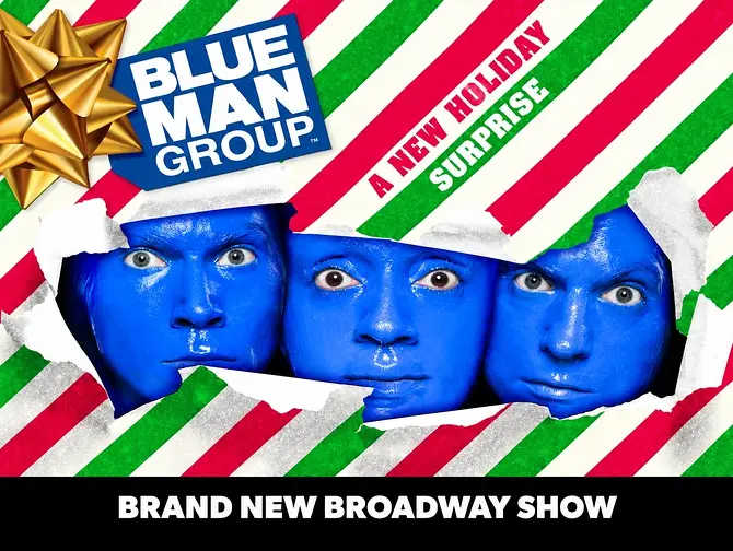 Biglietti per il Blue Man Group a New York "A New Holiday Surprise"